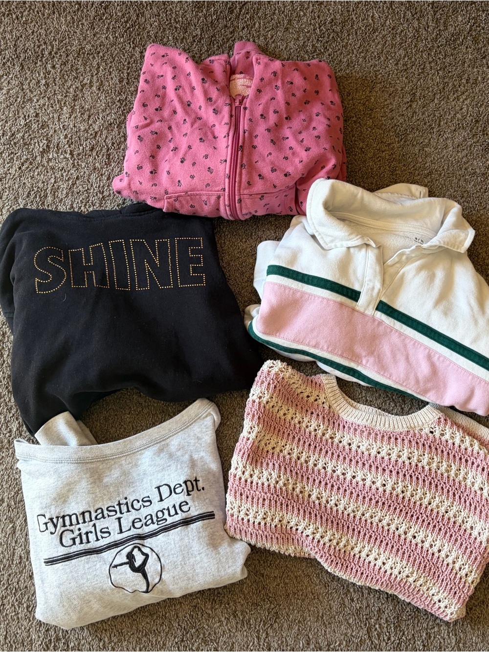 Abercrombie & Fitch Pink Heart Zip Hoodie